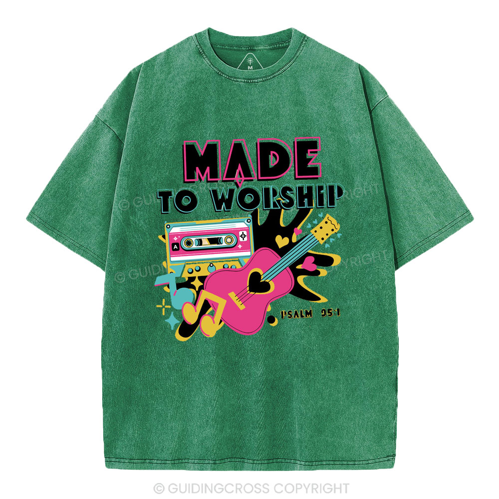 Made To Worship Christian Washed T-Shirt