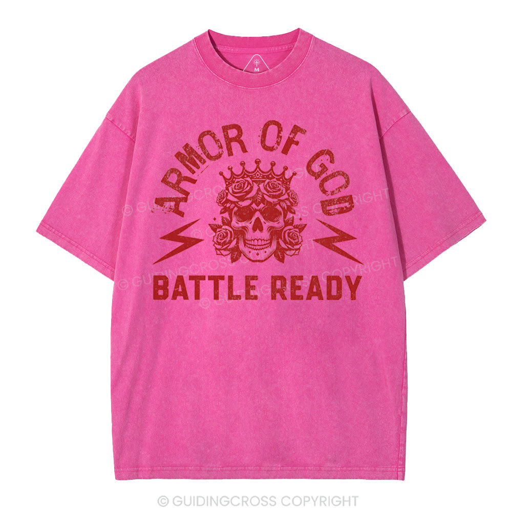 Armor Of God Christian Washed T-Shirt