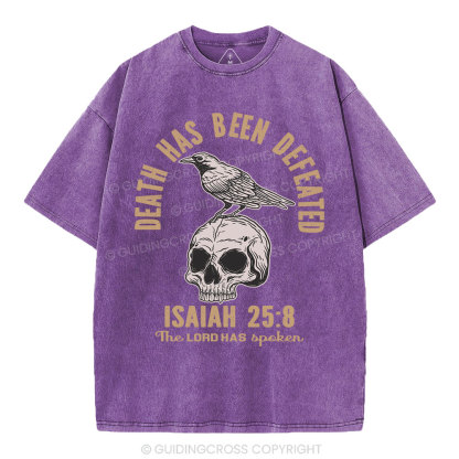 Death Has Been Defeated Christian Washed T-Shirt
