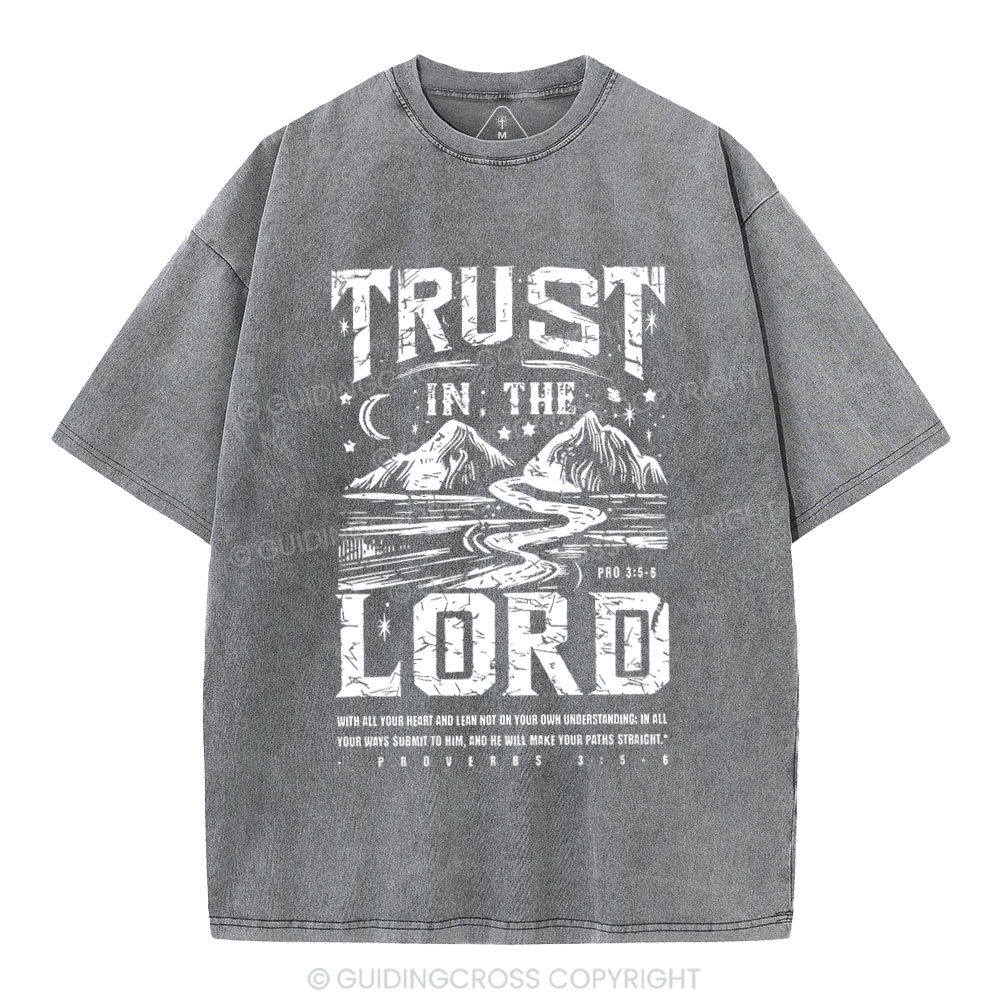 Trust In The Lord Christian Washed T-Shirt
