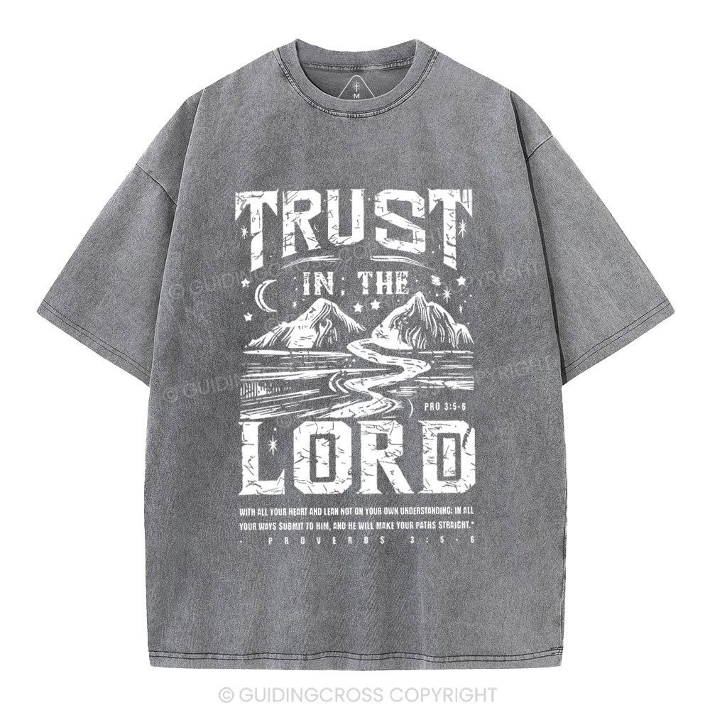 Trust In The Lord Christian Washed T-Shirt