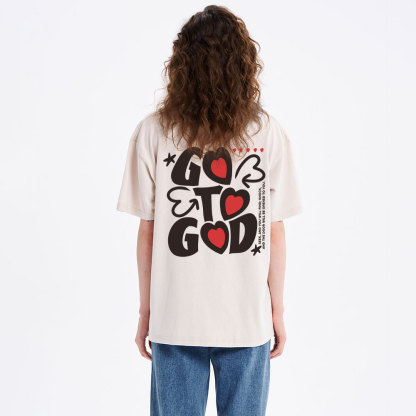 Go To God Christian Washed T-Shirt