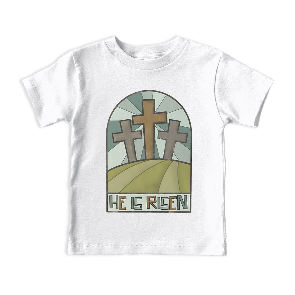 He Is Risen Christian Kid T-Shirt