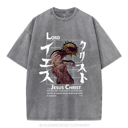 Jesus Christ Christian Washed T-Shirt