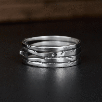 Silver Cross Ring Christian Sterling Silver Band Ring