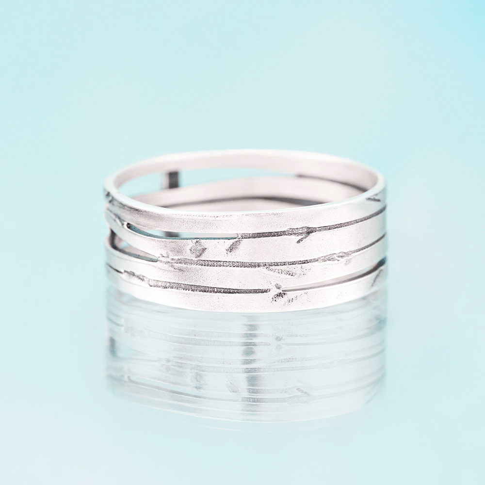 Silver Cross Ring Christian Sterling Silver Band Ring