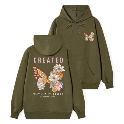 Created With Purpose Classic Christian Hoodie