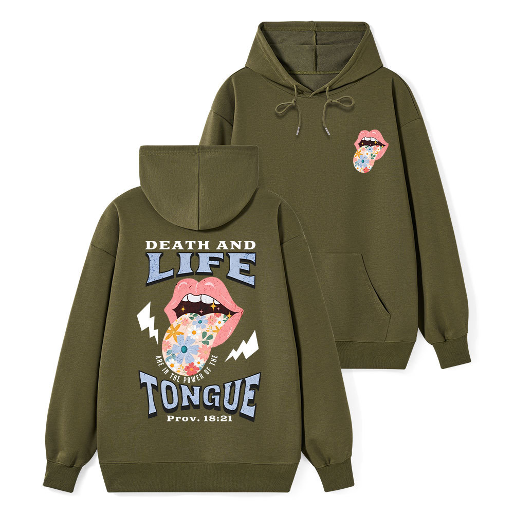 Death And Life Tongue Classic Christian Hoodie