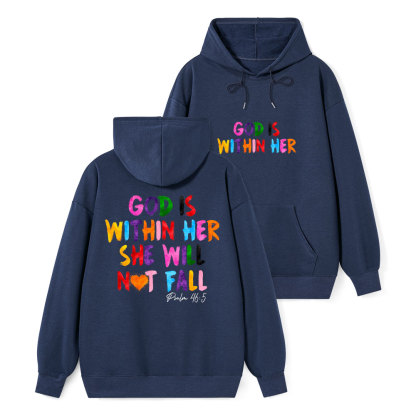 God Is Within Her She Will Not Fall Classic Christian Hoodie