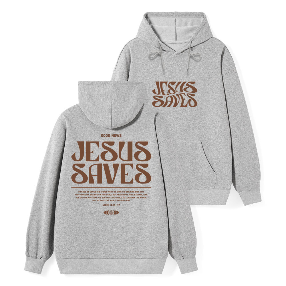 Jesus Saves Classic Christian Hoodie