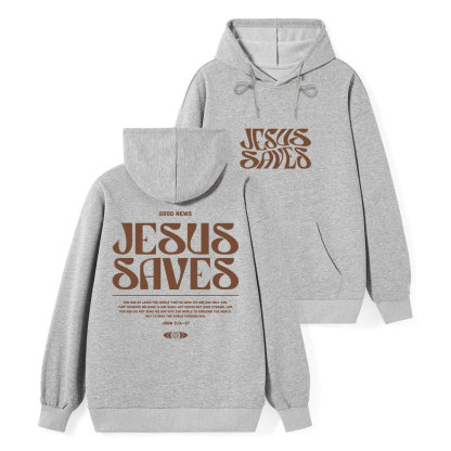 Jesus Saves Classic Christian Hoodie