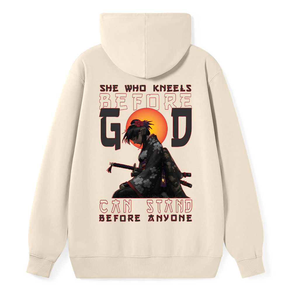 She Who Kneels Before God Classic Christian Hoodie