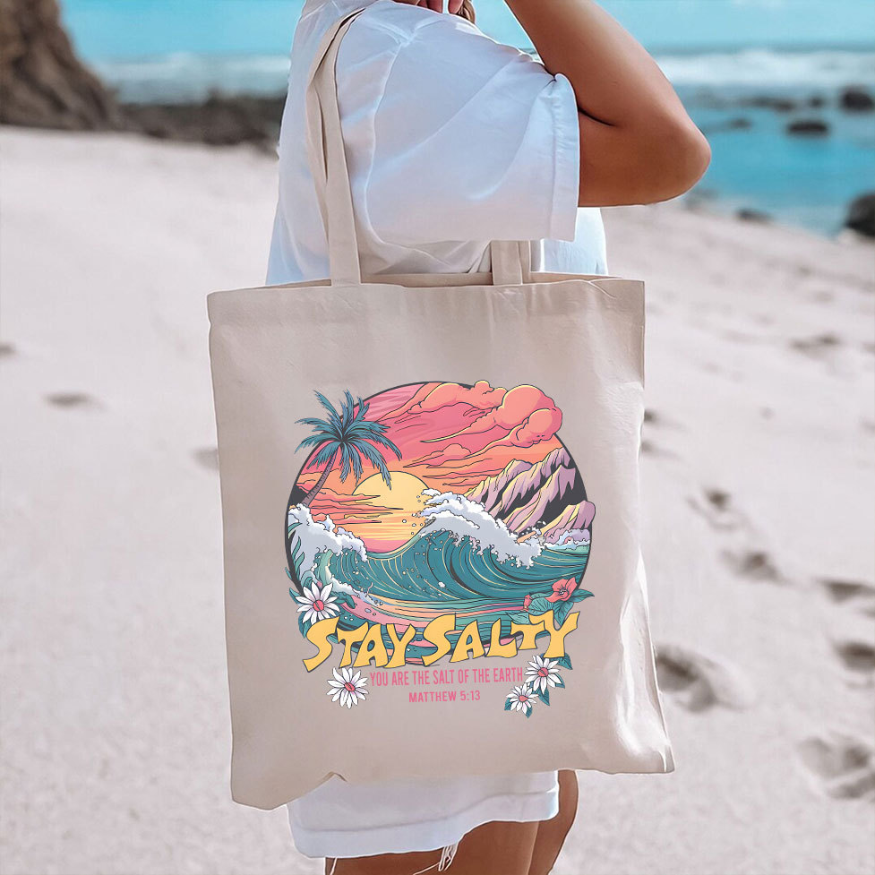 Stay Salty Canvas Tote Bag