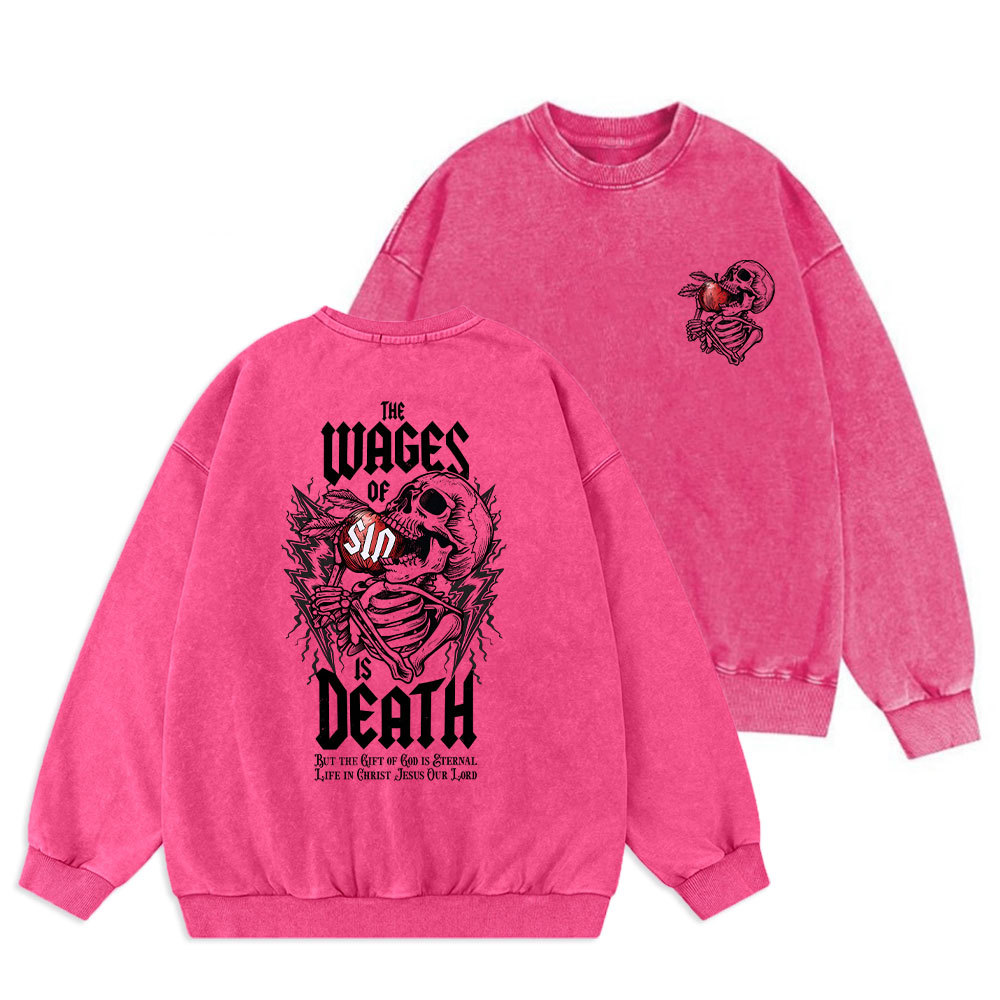 The Waves Of Sin Christian Washed Sweatshirt