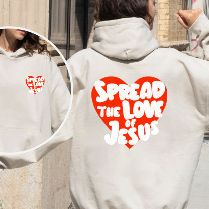 Spread The Love Of Jesus Christian Fleece Hoodie Set