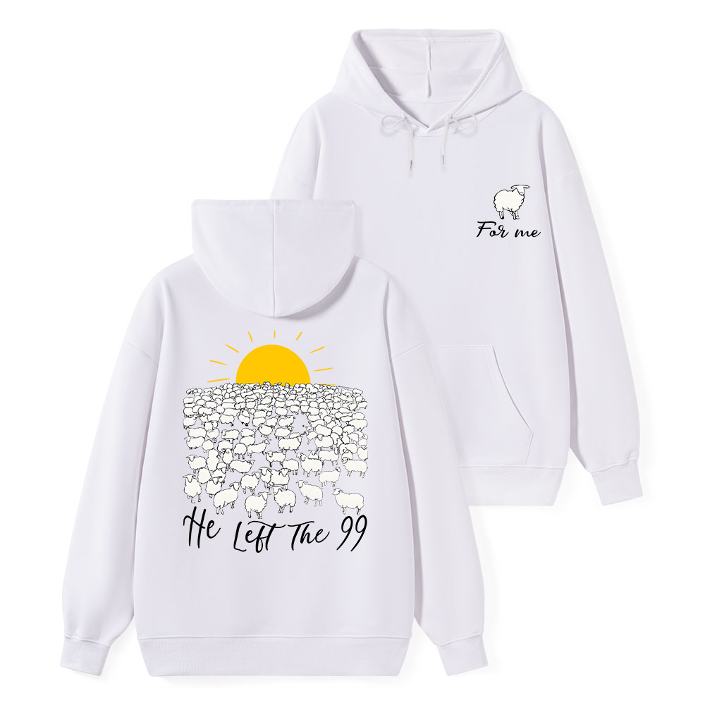 He Left The 99 Classic Christian Hoodie