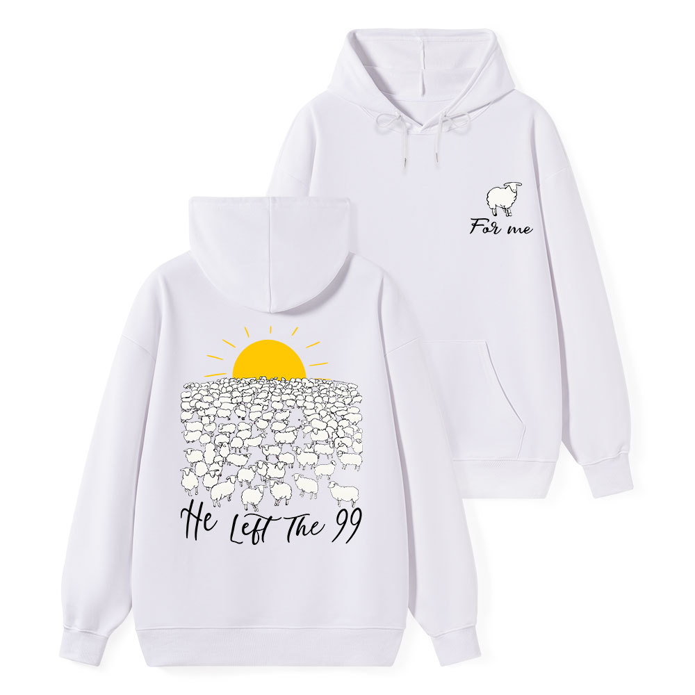 He Left The 99 Classic Christian Hoodie