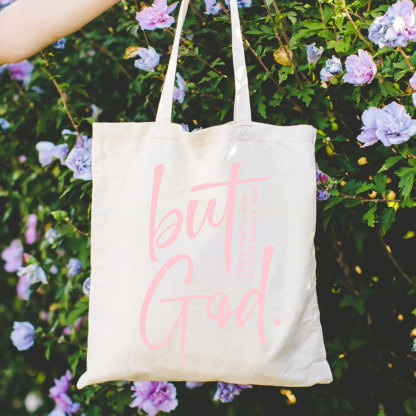 There Is No Way But God Made A Way Christian Canvas Tote Bag