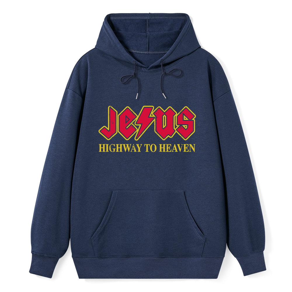 Jesus Highway To Heaven Classic Christian Hoodie