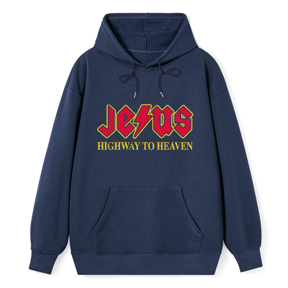 Jesus Highway To Heaven Classic Christian Hoodie