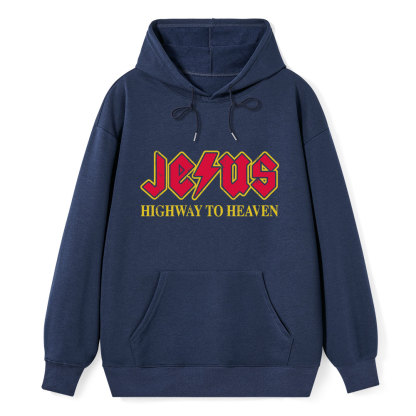 Jesus Highway To Heaven Classic Christian Hoodie