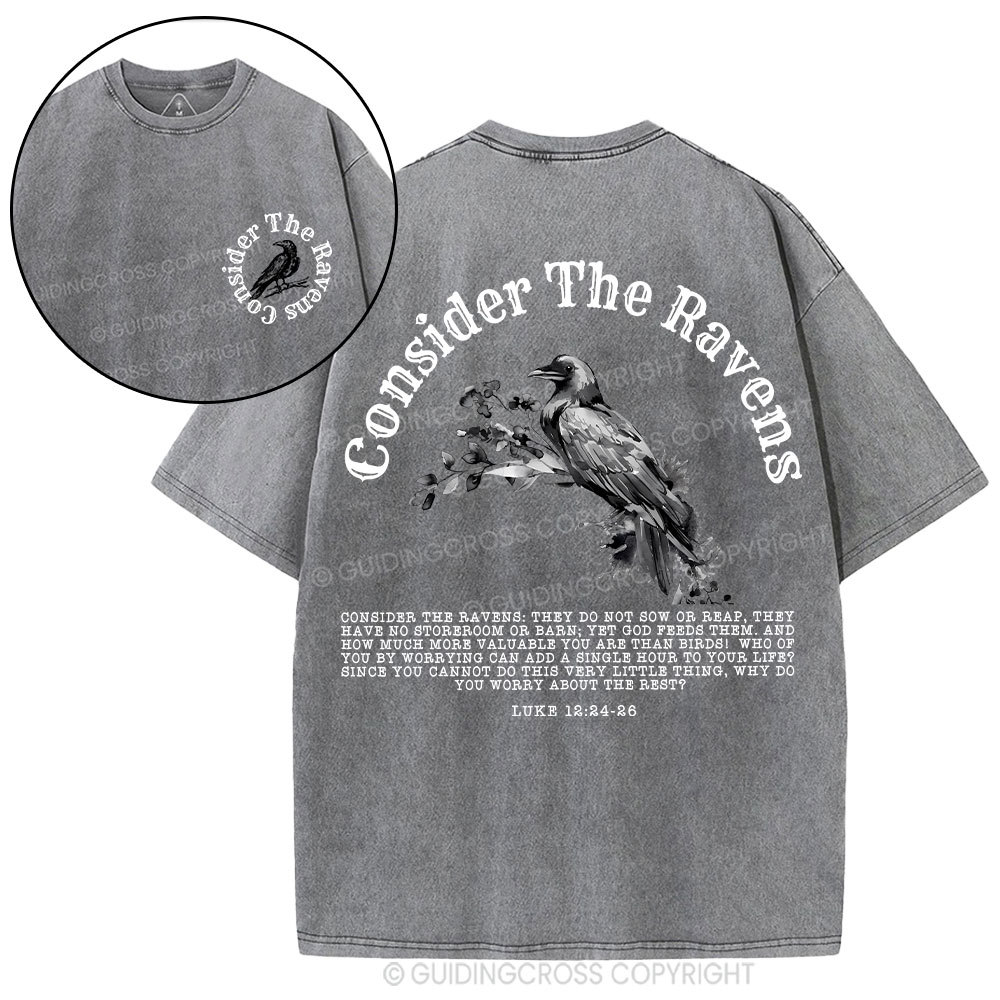 Consider The Ravens Christian Washed T-Shirt