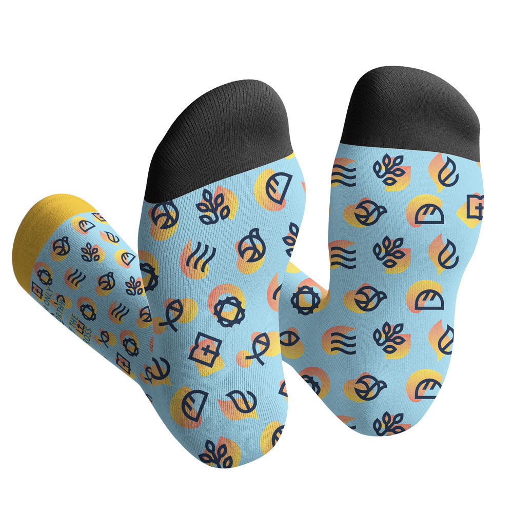 I am Only Worthy Christian Socks