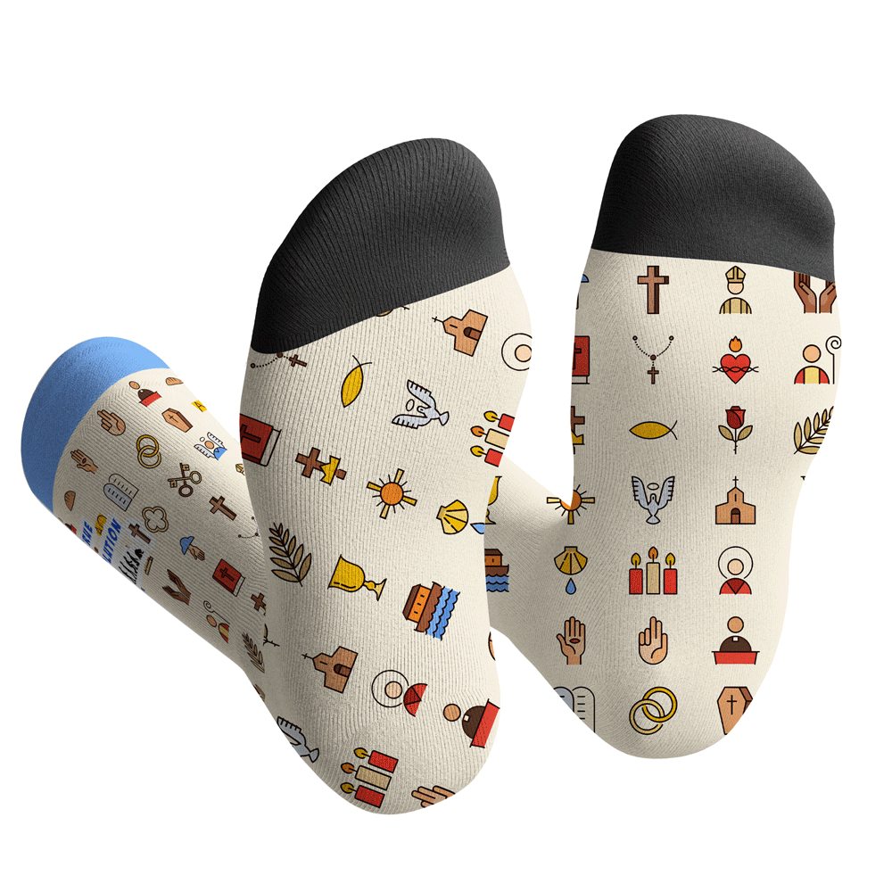 Follow Jesus Christian Socks