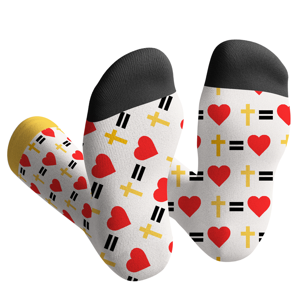 Cross In My Heart Christian Socks