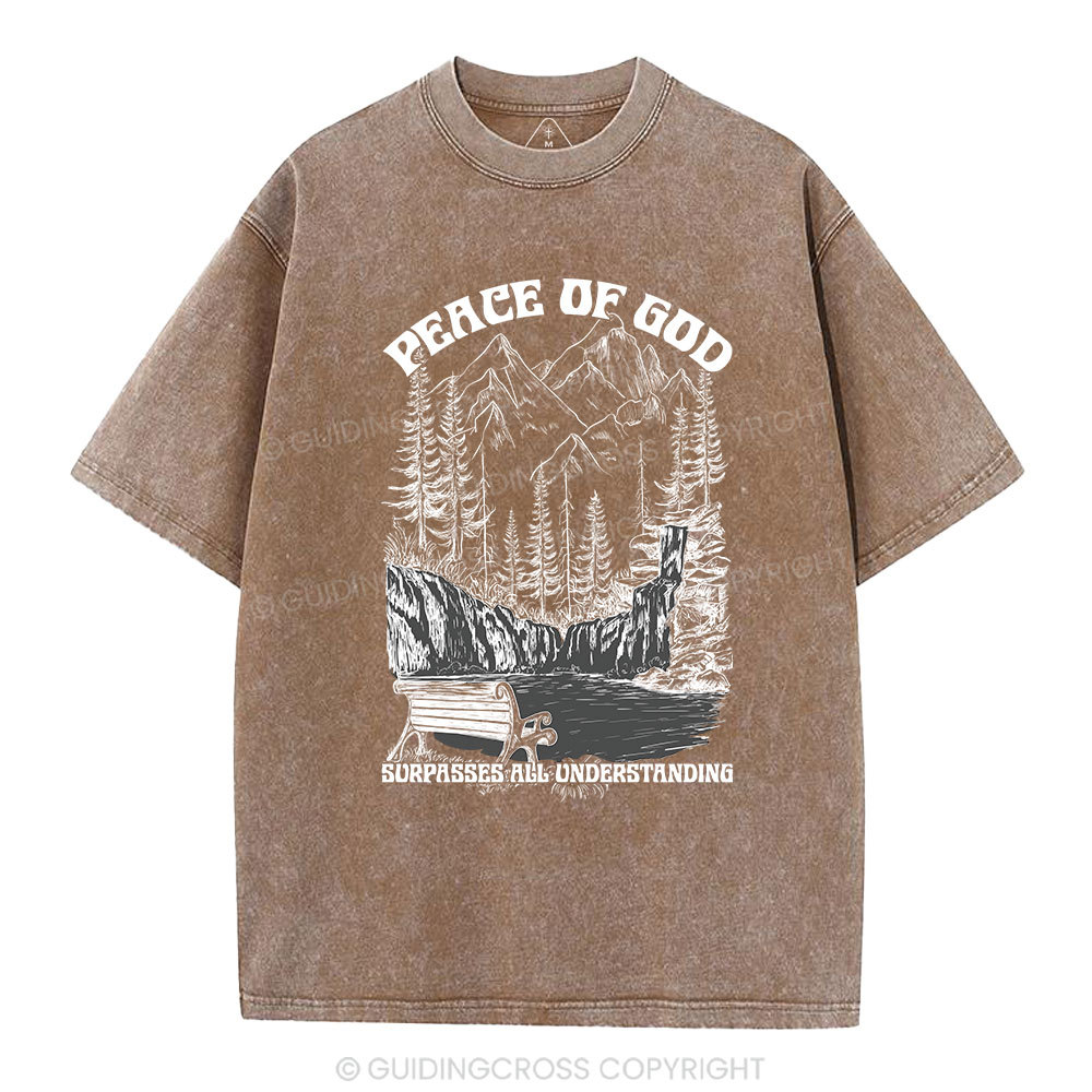 Peace Of God Christian Washed T-Shirt