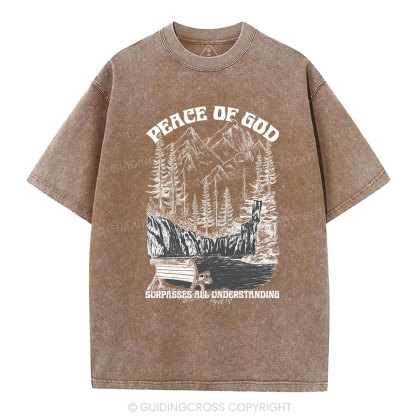 Peace Of God Christian Washed T-Shirt