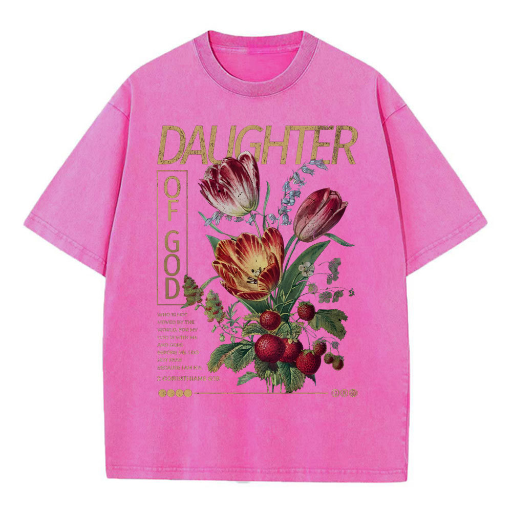 Daughter Of God Christian Washed T-Shirt