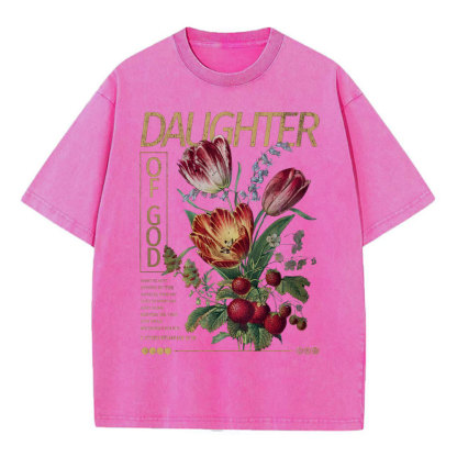 Daughter Of God Christian Washed T-Shirt