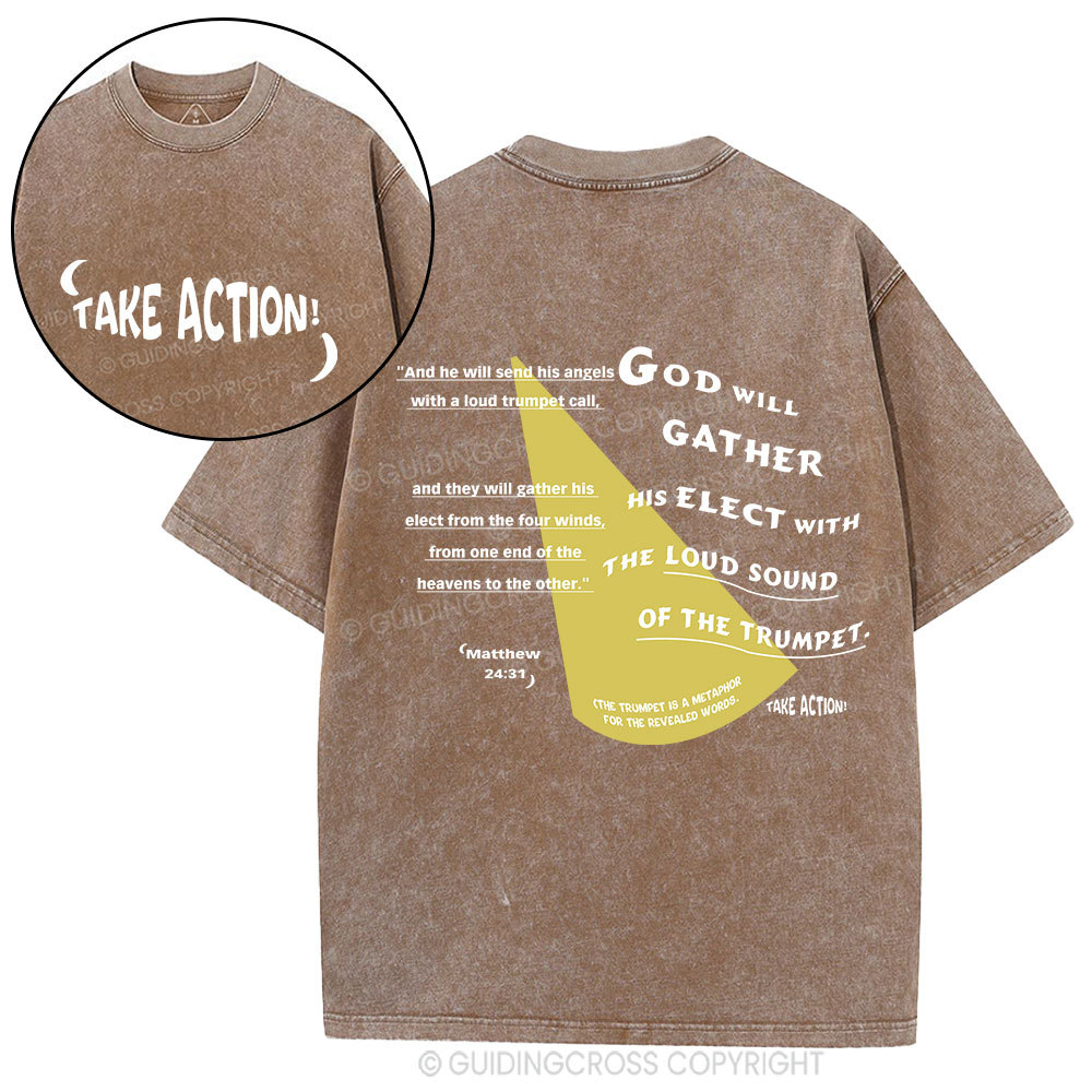 Take Action Christian Washed T-Shirt