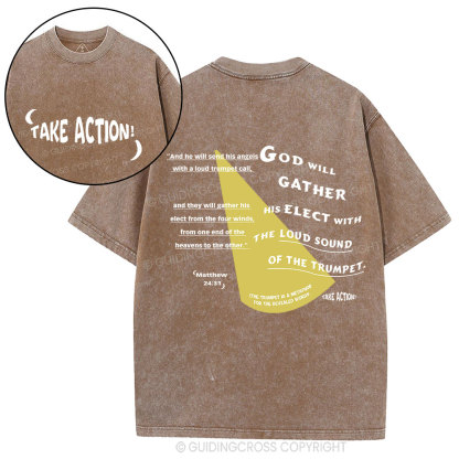 Take Action Christian Washed T-Shirt