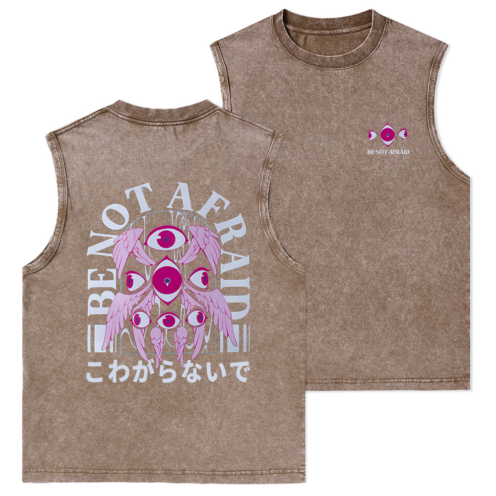 Be Not Afraid Christian Washed sleeveless Tee