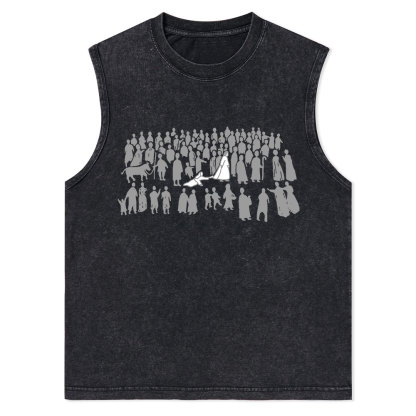 By His Wounds Christian Washed sleeveless Tee