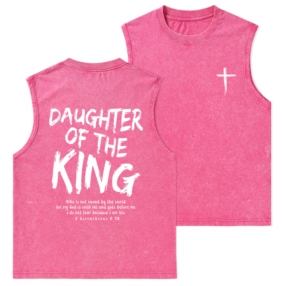 Daughter Of The King Christian Washed sleeveless Tee