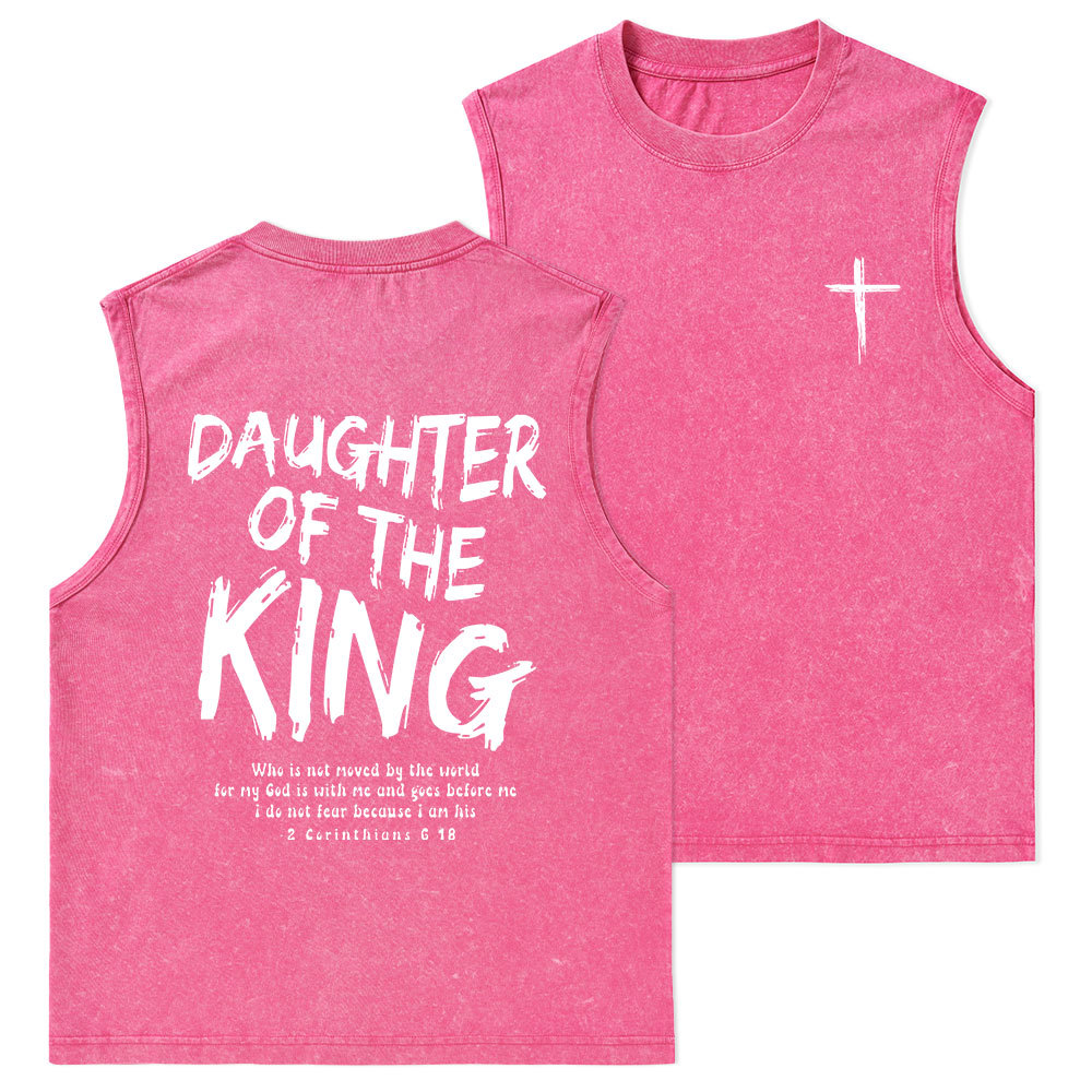Daughter Of The King Christian Washed sleeveless Tee