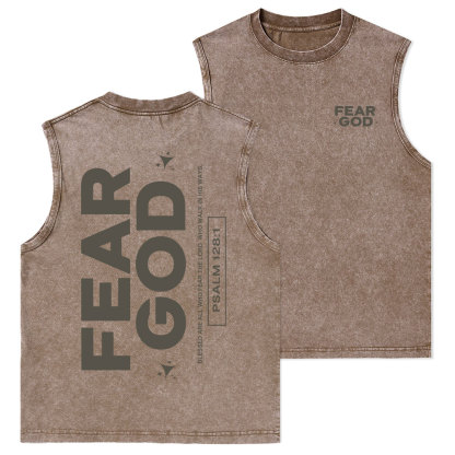 Fear God Christian Washed sleeveless Tee