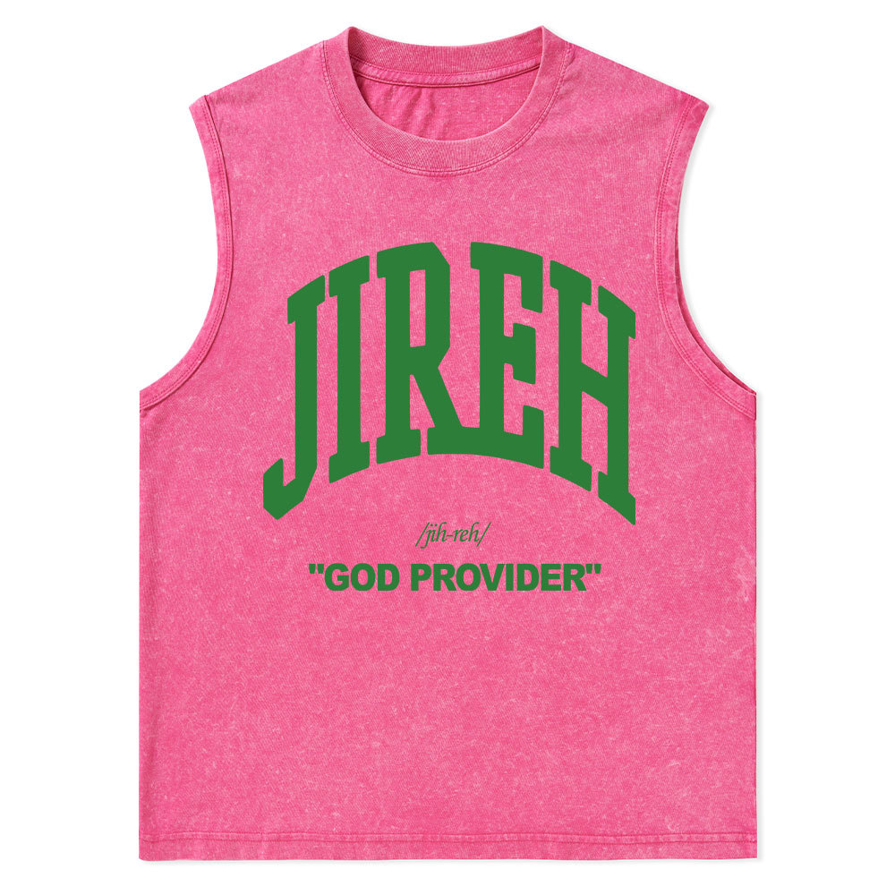 Jireh Christian Washed sleeveless Tee