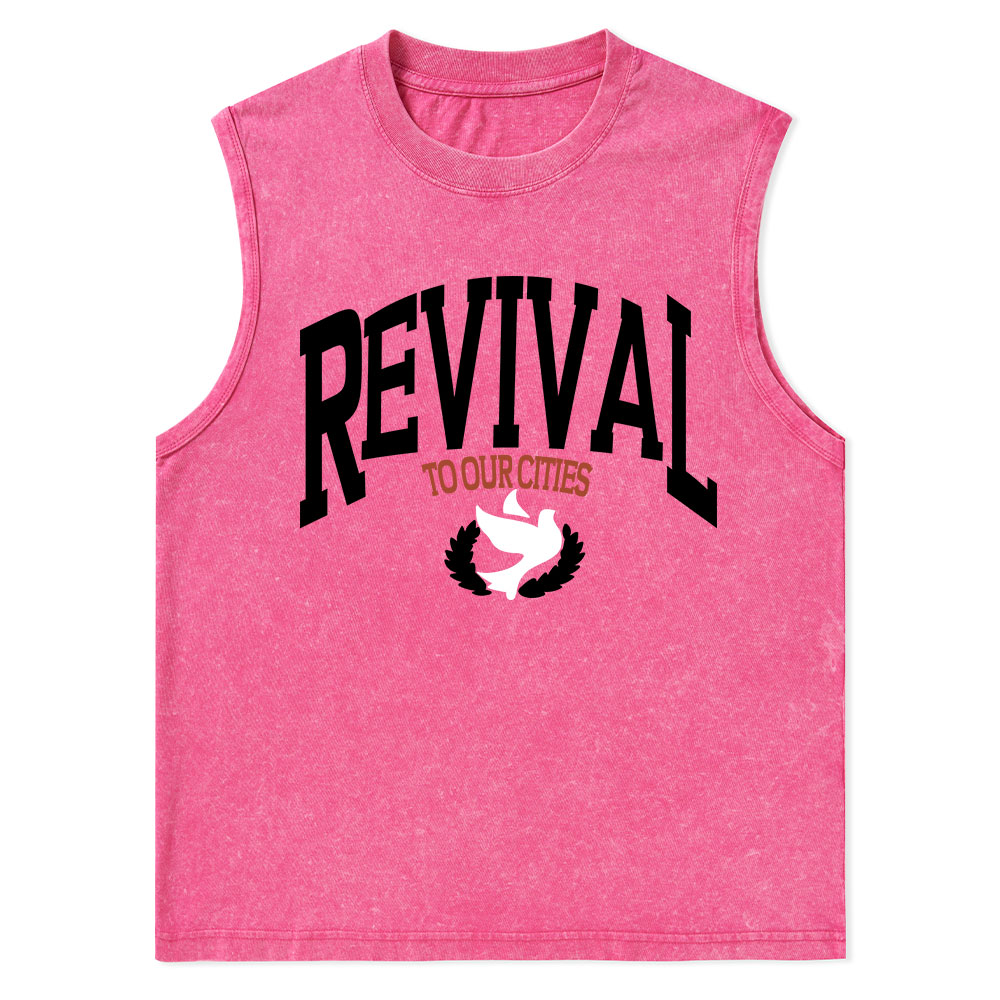 Revival Christian Washed sleeveless Tee