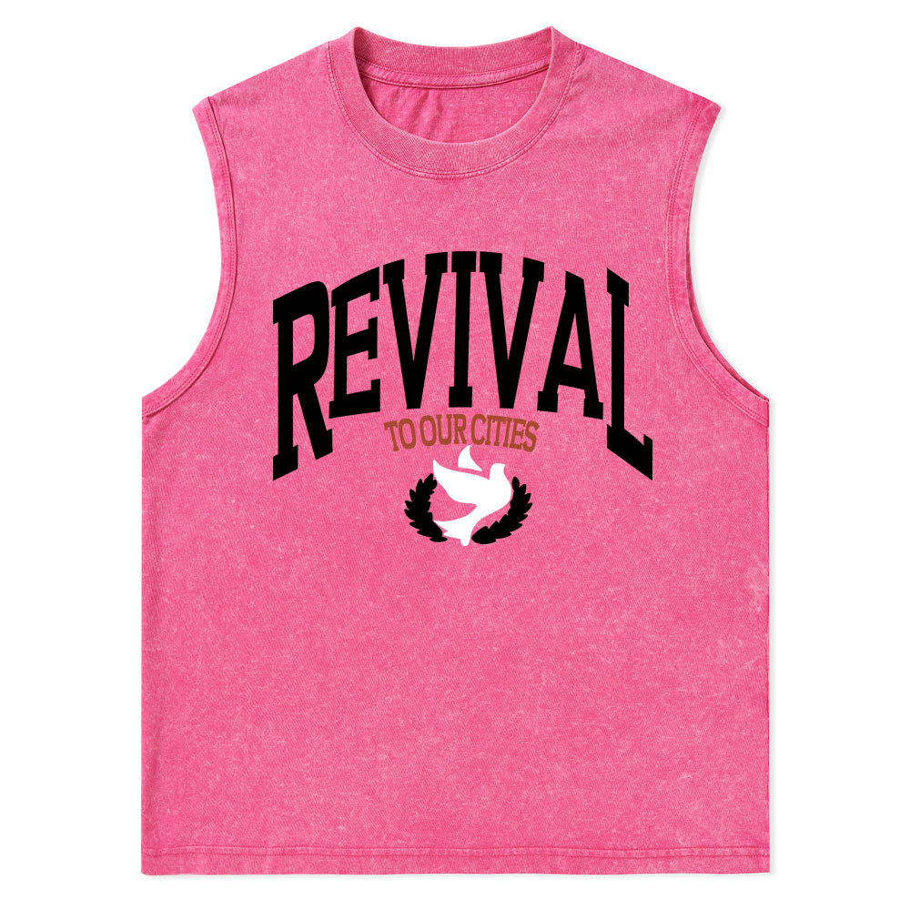 Revival Christian Washed sleeveless Tee