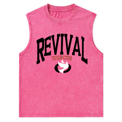Revival Christian Washed sleeveless Tee