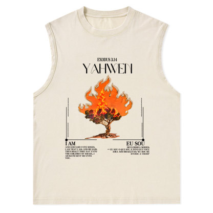YAHWEH Christian Washed sleeveless Tee