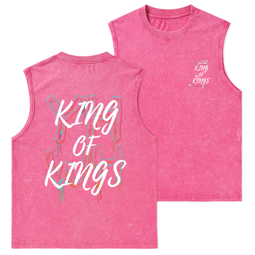YHWH King Of Kings Christian Washed sleeveless Tee