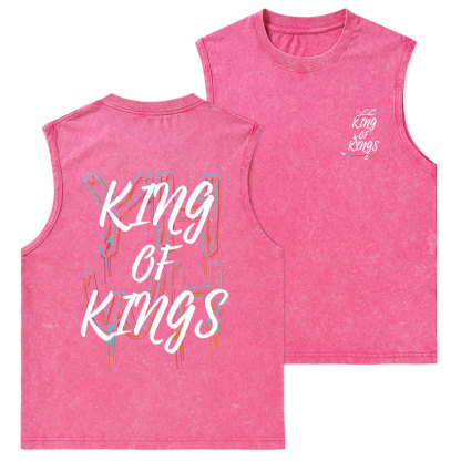 YHWH King Of Kings Christian Washed sleeveless Tee