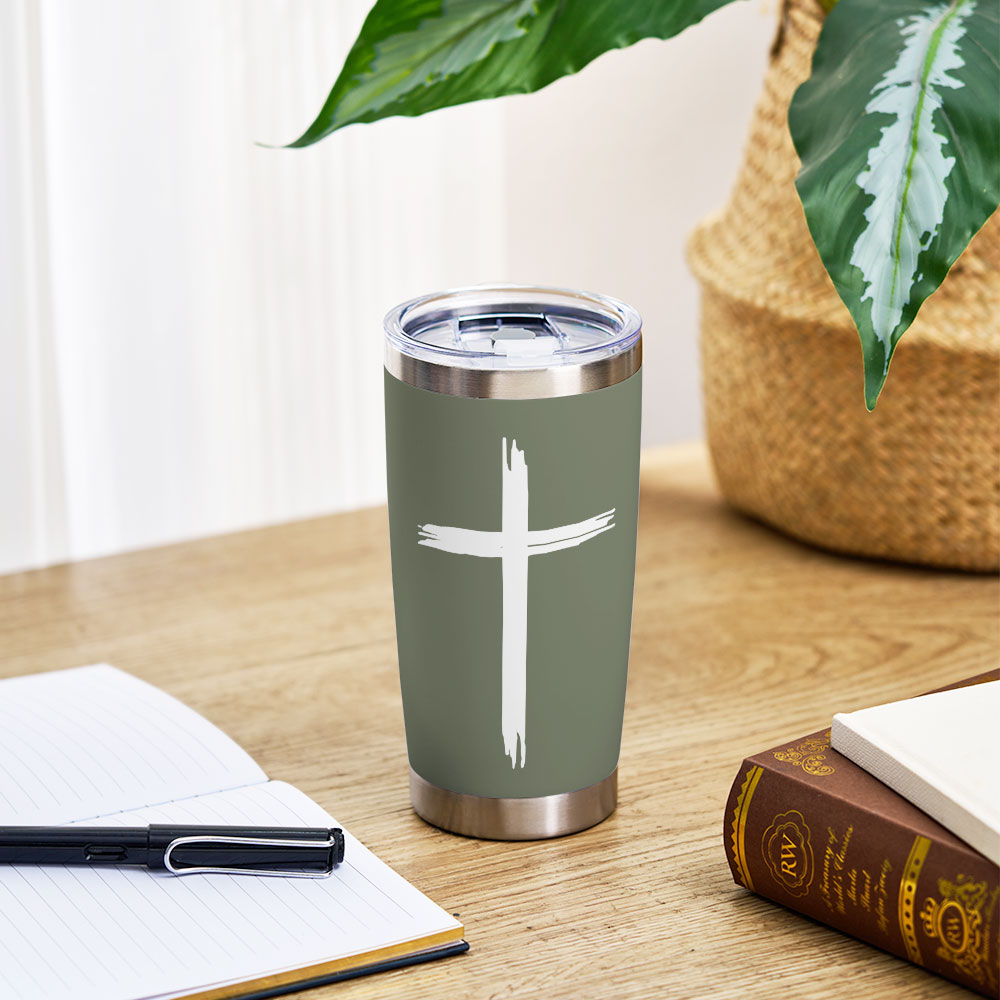 Jesus Died For Me Now I Live Christian 20OZ Tumbler