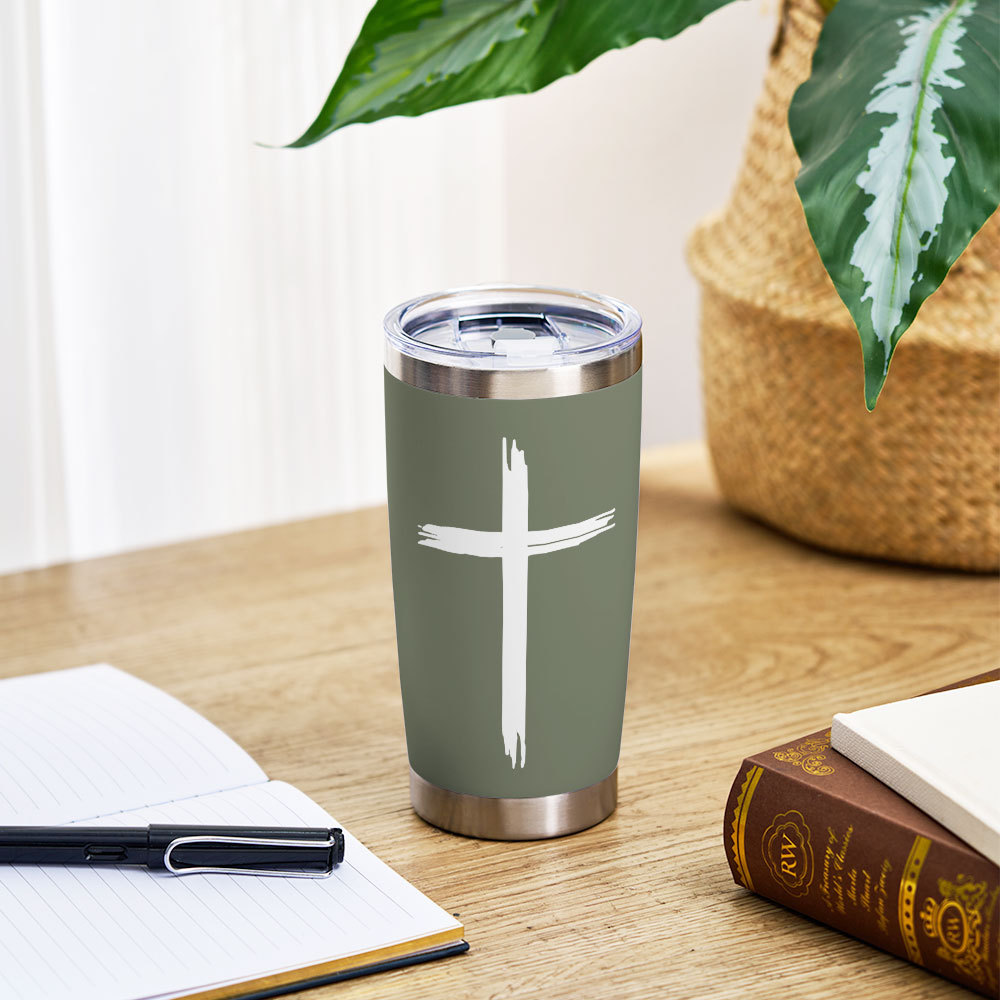 Jesus Died For Me Now I Live Christian 20OZ Tumbler