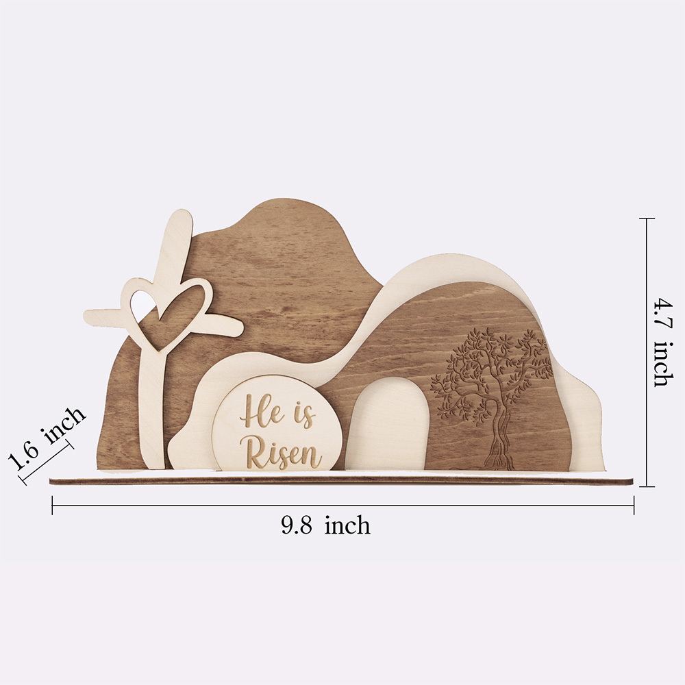 Empty Tomb Wooden Easter Decor